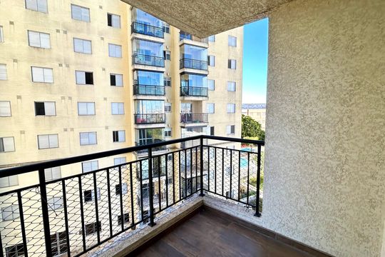 Varanda da Sala de apartamento para alugar com 3 quartos, 76m² em Picanço, Guarulhos