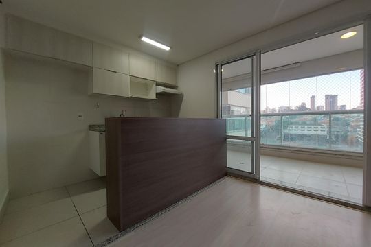 Sala de apartamento à venda com 1 quarto, 43m² em Campo Belo, São Paulo