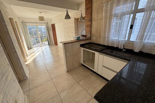 Cozinha de apartamento para alugar com 2 quartos, 70m² em Bairro Colônia, Ribeirão Pires
