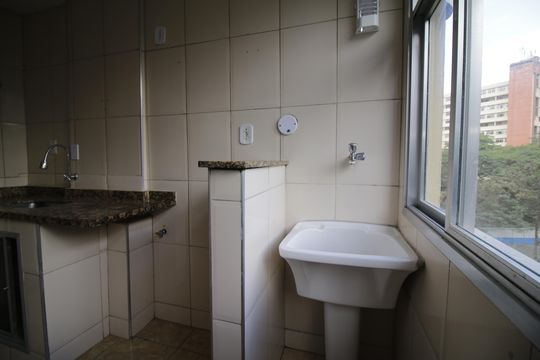 Área de Serviço de apartamento à venda com 2 quartos, 56m² em Taquara, Rio de Janeiro