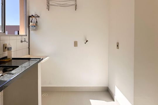 Área de Serviço de apartamento para alugar com 2 quartos, 45m² em Demarchi, São Bernardo do Campo