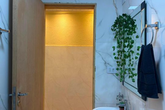 Banheiro de casa para alugar com 1 quarto, 75m² em Vila Antonieta, São Paulo