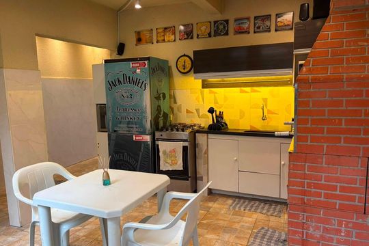 Cozinha de casa para alugar com 1 quarto, 75m² em Vila Antonieta, São Paulo
