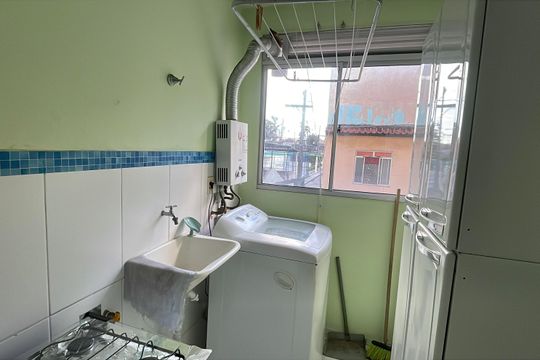 Cozinha de apartamento para alugar com 2 quartos, 70m² em Jardim Primavera, Duque de Caxias