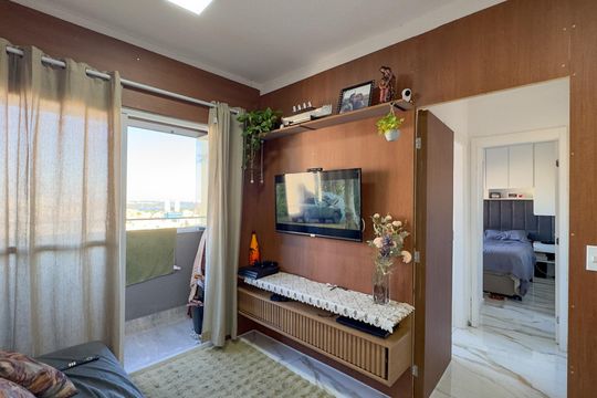Sala de apartamento à venda com 1 quarto, 45m² em Jardim São Luís, São Paulo