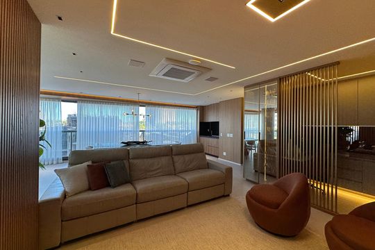 Sala de apartamento para alugar com 3 quartos, 175m² em Alphaville Conde Ii, Barueri