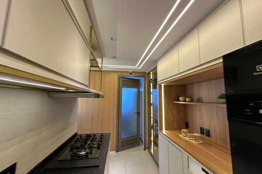 Cozinha de apartamento para alugar com 3 quartos, 175m² em Alphaville Conde Ii, Barueri