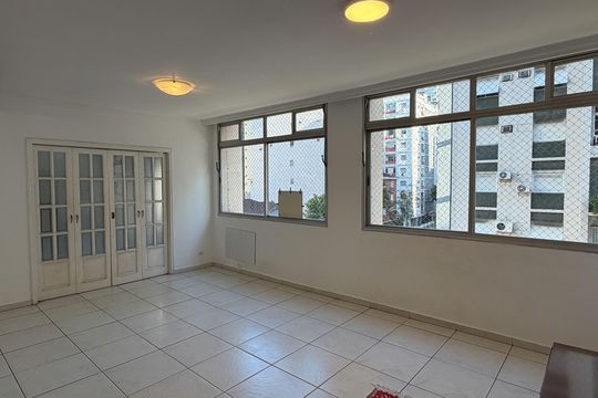 Sala de apartamento para alugar com 3 quartos, 136m² em Boqueirão, Santos