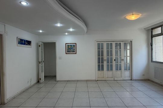 Sala de apartamento para alugar com 3 quartos, 136m² em Boqueirão, Santos