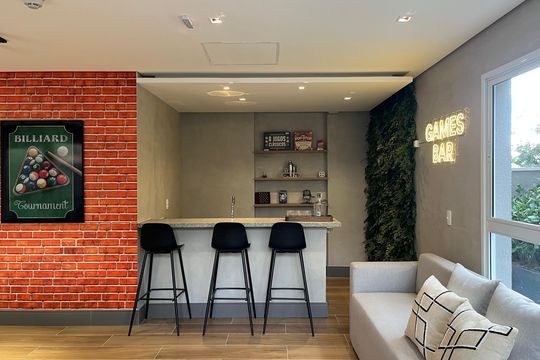 Área comum de apartamento para alugar com 1 quarto, 28m² em Pompeia, São Paulo