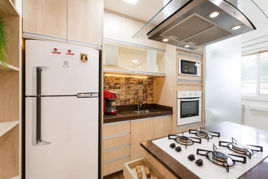 Cozinha de apartamento para alugar com 3 quartos, 70m² em Centro, Gravataí