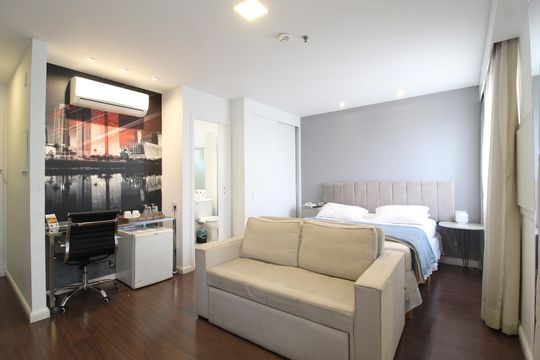 Sala/Quarto de kitnet/studio à venda com 1 quarto, 28m² em Vila Olímpia, São Paulo