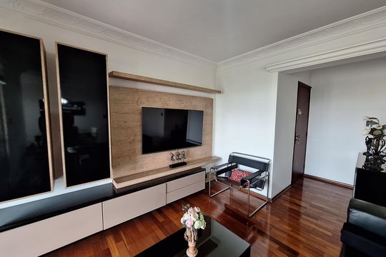 Sala de apartamento à venda com 3 quartos, 136m² em Vila Bastos, Santo André