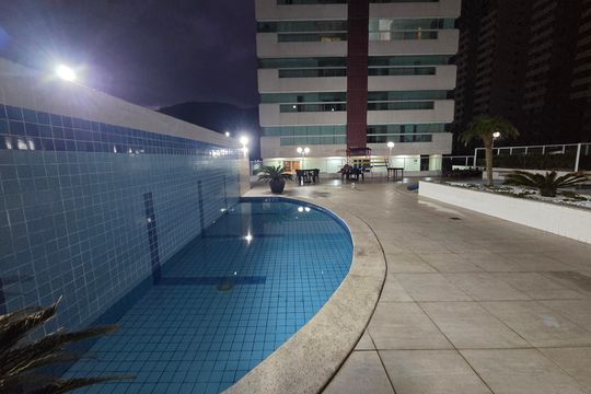 Área comum - Piscina de apartamento para alugar com 2 quartos, 78m² em Jardim Samoa, Praia Grande