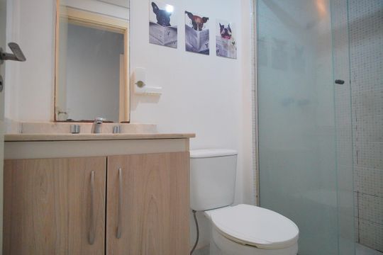 banheiro de apartamento para alugar com 2 quartos, 72m² em Jardim Mauá, Novo Hamburgo