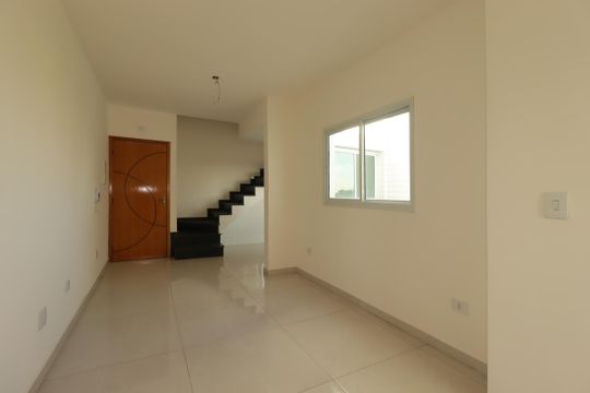 Sala de apartamento à venda com 2 quartos, 82m² em Vila Curuçá, Santo André
