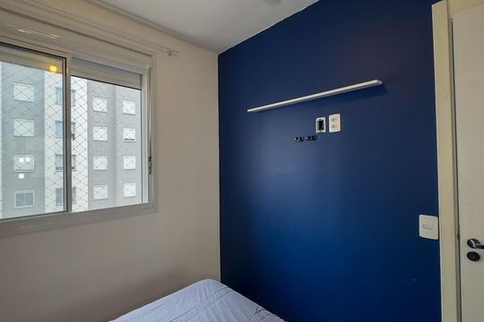 Quarto de apartamento para alugar com 1 quarto, 25m² em Santo Amaro, São Paulo