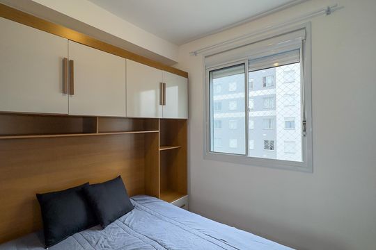 Quarto de apartamento para alugar com 1 quarto, 25m² em Santo Amaro, São Paulo
