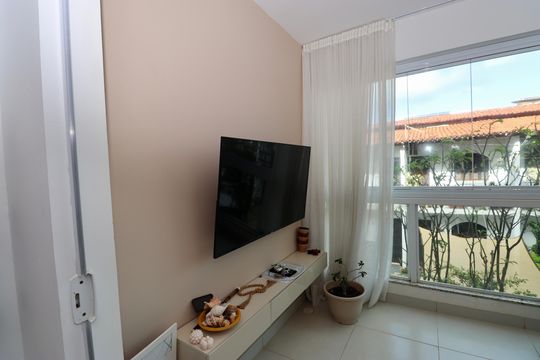 Sala de apartamento para alugar com 2 quartos, 65m² em Stella Maris, Salvador