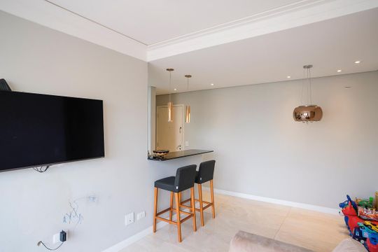 Sala de apartamento à venda com 2 quartos, 63m² em Santo Antônio, São Caetano do Sul