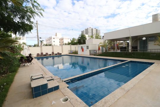 Área comum - Piscina de apartamento para alugar com 1 quarto, 62m² em Morada da Colina, Uberlândia
