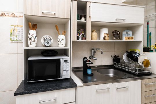 Cozinha de kitnet/studio para alugar com 1 quarto, 40m² em Centro Histórico, Porto Alegre