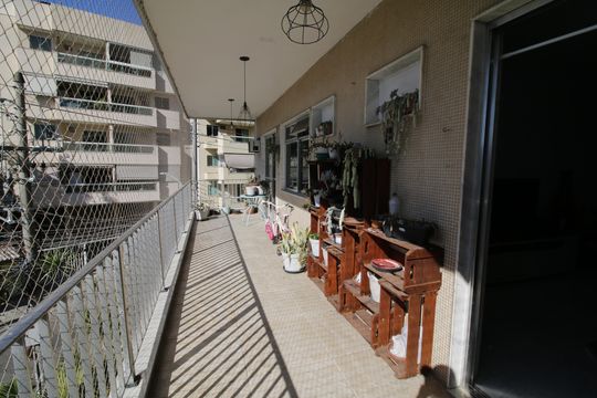 Varanda da Sala de apartamento para alugar com 3 quartos, 100m² em Taquara, Rio de Janeiro