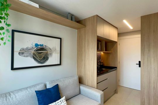 Sala de kitnet/studio para alugar com 1 quarto, 25m² em Pinheiros, São Paulo