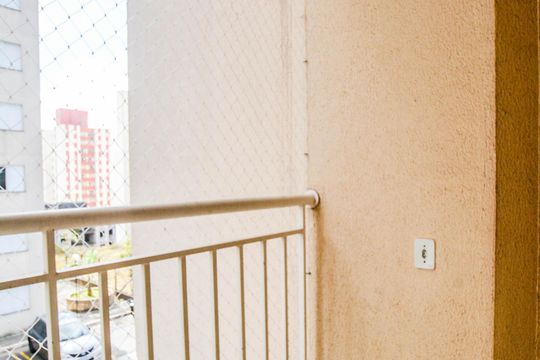 Varanda da sala de apartamento para alugar com 2 quartos, 50m² em Jardim Santa Cristina, Santo André
