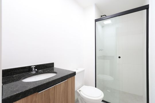 Banheiro  de apartamento para alugar com 2 quartos, 38m² em Lapa de Baixo, São Paulo