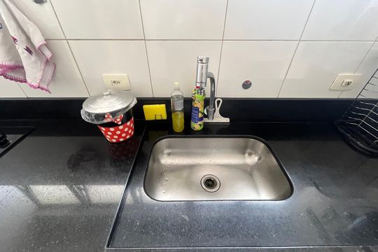 Cozinha - Torneira de apartamento à venda com 2 quartos, 69m² em Jardim Morro Verde, São Paulo
