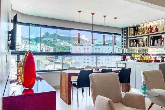Varanda de apartamento para alugar com 4 quartos, 134m² em Buritis, Belo Horizonte