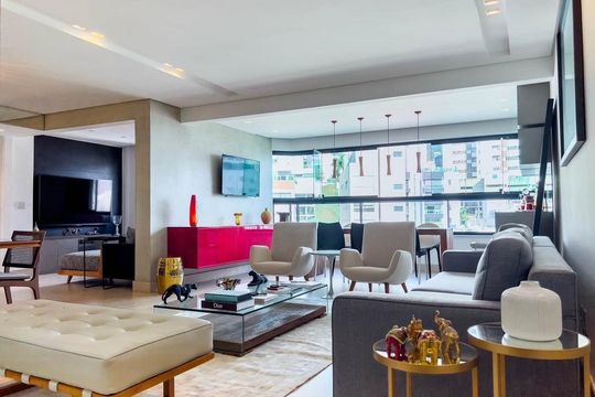 Sala de apartamento para alugar com 4 quartos, 134m² em Buritis, Belo Horizonte