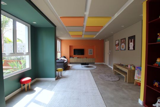 Área Comum - Brinquedoteca de apartamento para alugar com 2 quartos, 37m² em Moema, São Paulo