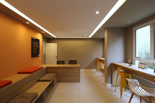 Área Comum - Coworking de apartamento para alugar com 2 quartos, 37m² em Moema, São Paulo