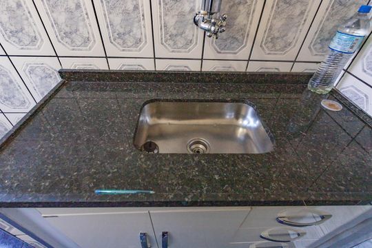 Cozinha de apartamento à venda com 2 quartos, 52m² em Conceição, Diadema