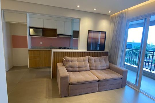 Sala de apartamento para alugar com 2 quartos, 65m² em Campo Belo, São Paulo