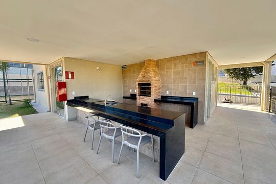 Área comum - Churrasqueira de apartamento para alugar com 2 quartos, 48m² em Tijuca, Contagem