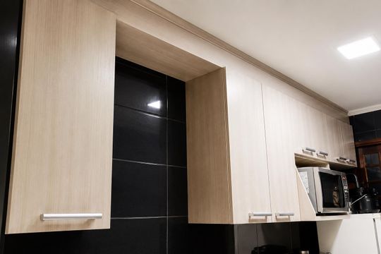 Cozinha de apartamento à venda com 2 quartos, 57m² em Vila Bela Vista (Zona Norte), São Paulo
