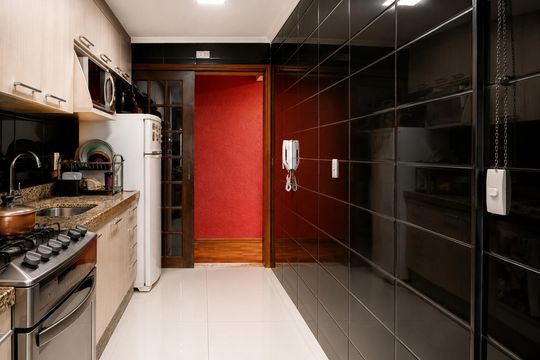 Cozinha de apartamento à venda com 2 quartos, 57m² em Vila Bela Vista (Zona Norte), São Paulo