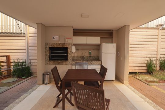 Área comum - Churrasqueira de apartamento para alugar com 1 quarto, 28m² em Mooca, São Paulo