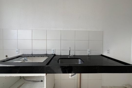 Cozinha de apartamento para alugar com 2 quartos, 43m² em Arvoredo Ii, Contagem