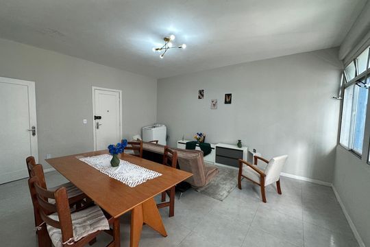 Sala de apartamento para alugar com 3 quartos, 103m² em Itararé, São Vicente