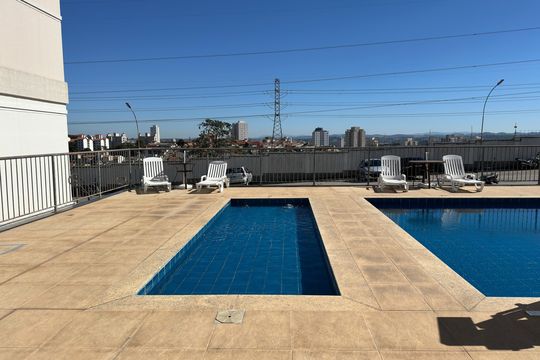 Área comum - Piscina de apartamento para alugar com 2 quartos, 40m² em Vila Nova Alianca, Jacareí