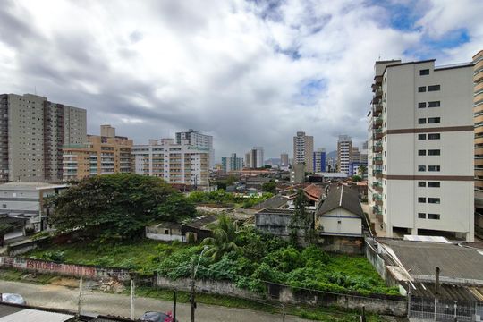 Vista da Sacada  de apartamento para alugar com 2 quartos, 74m² em Aviação, Praia Grande