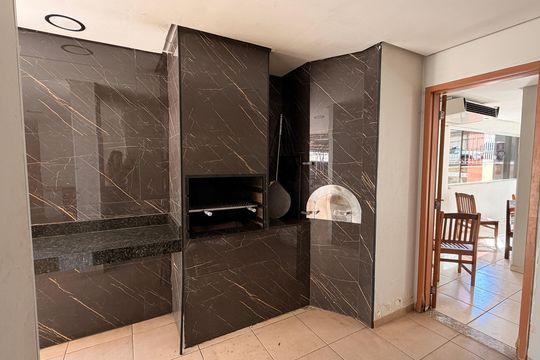 Área comum - Churrasqueira de apartamento para alugar com 3 quartos, 65m² em Vila Alzira, Aparecida de Goiânia
