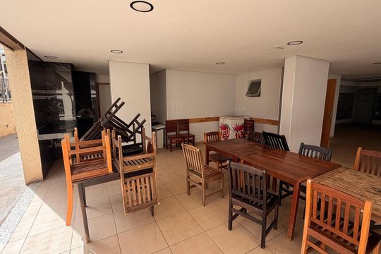 Área comum - Churrasqueira de apartamento para alugar com 3 quartos, 65m² em Vila Alzira, Aparecida de Goiânia