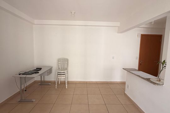 Sala de apartamento para alugar com 3 quartos, 65m² em Vila Alzira, Aparecida de Goiânia