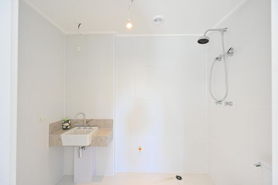Banheiro Social de apartamento para alugar com 1 quarto, 54m² em Vila Clementino, São Paulo