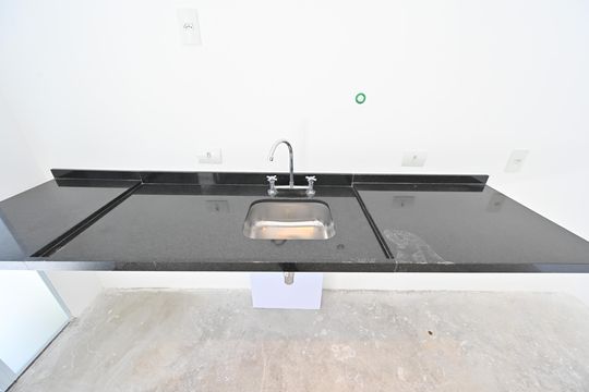 Cozinha de apartamento para alugar com 1 quarto, 54m² em Vila Clementino, São Paulo